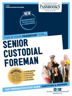 cover image of Senior Custodial Foreman